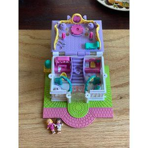 1994 vintage Polly pocket bridal shopworking lights blue bird 90s  - 2 figurines